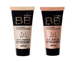 ВВ Крем для лица комплексный дневной 7 в 1  SPF 15 тон 02
